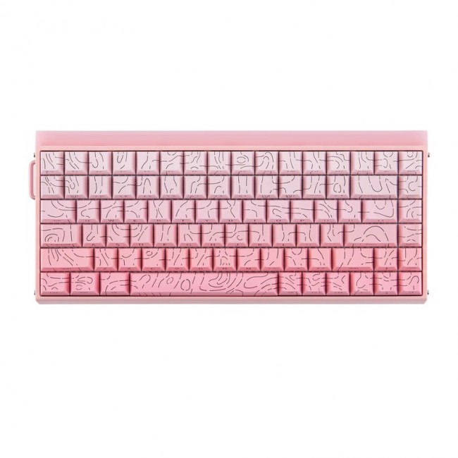 HERO84 HE PINK+Gradient+Contour Dragon King RGB AULA gasket keyboard