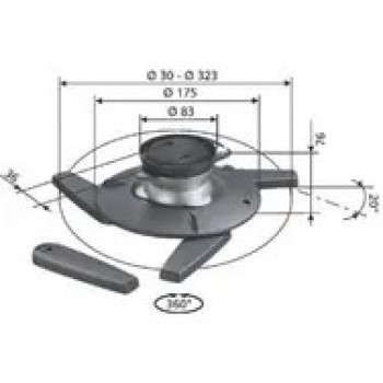 Ceiling Mount Vogels EPC6545 for Projector 22LB