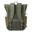 Rivacase Eden backpack Travel backpack Olive PU leather, Polyester, Recycled polyethylene terephthalate (rPET)