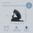R-Go Tools Ergonomic mouse R-Go Twister, with break software, ambidextrous mouse for both hands, foldable, bluetooth and wired