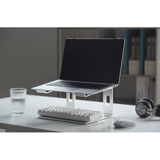 Gembird NBS-D1-01 laptop stand Aluminium, Silver 39.6 cm (15.6