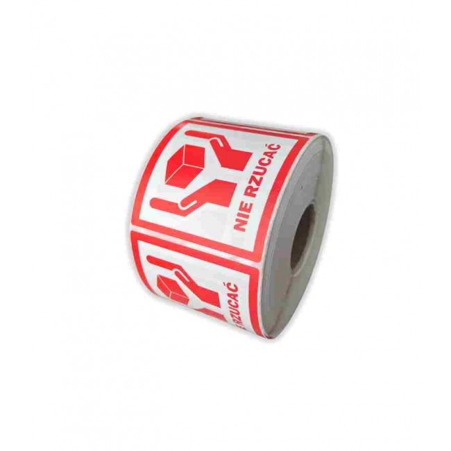 BSTech Self-adhesive label DO NOT THROW 80x80 mm 1000 pcs.