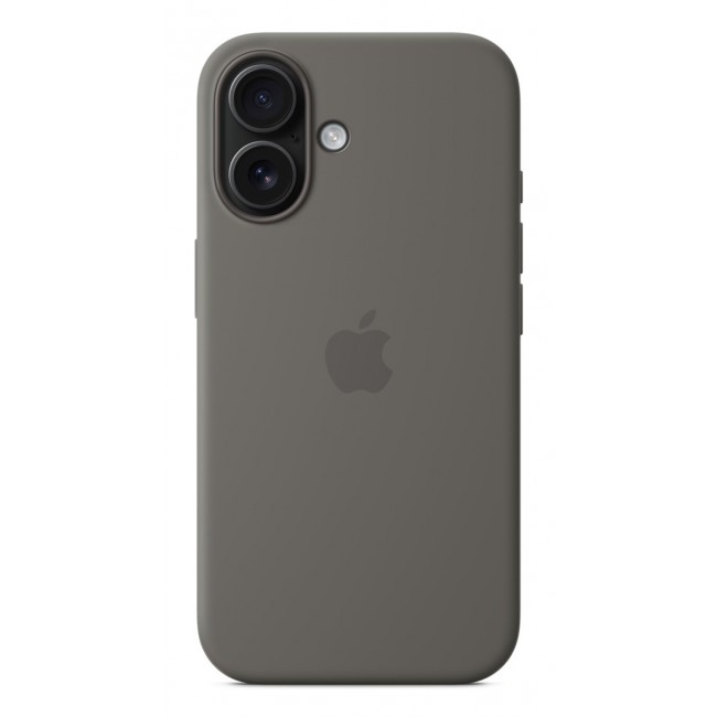 Apple iPhone 16 Silicone Case with MagSafe - Stone Gray
