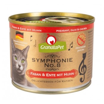 GRANATAPET Symphonie No.8 Pheasant and duck with chicken - wet cat food - 200g