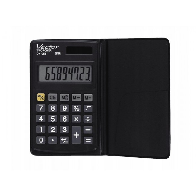 Vector DK-055 Pocket Calculator, Black