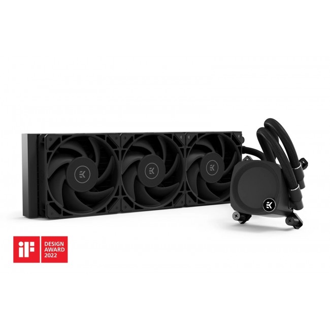 EK Water Blocks EK-Nucleus AIO CR360 Dark Komplett-Wasserk hlung - Schwarz