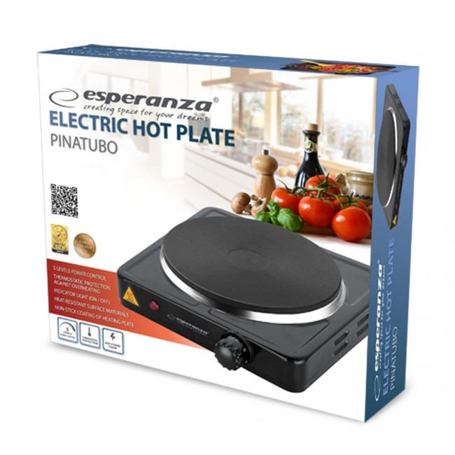 Esperanza EKH002K hob Black Sealed plate 1 zone(s)