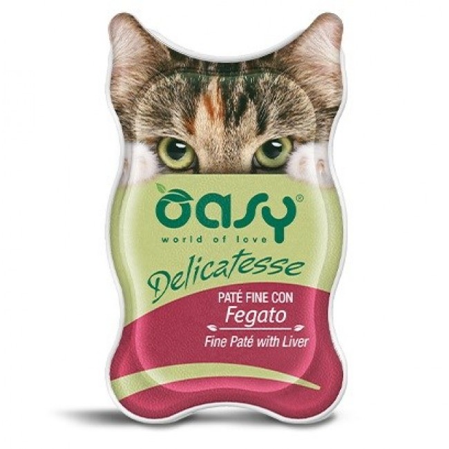 OASY Delicatesse Fine pat with Liver - wet cat food - 85g