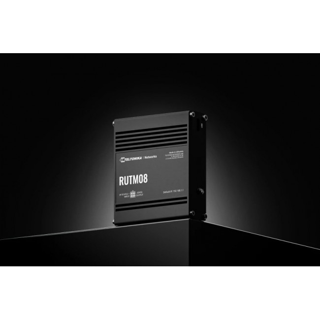 Teltonika RUTM08 wired router Gigabit Ethernet Black
