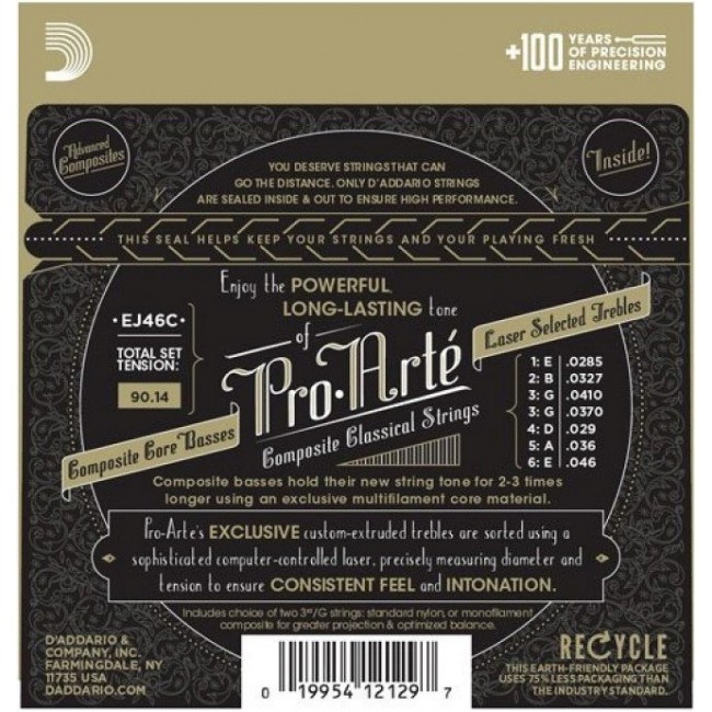 D'Addario EJ46 Pro-Art - classical guitar strings