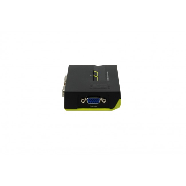 LevelOne 2-Port USB VGA KVM Switch, audio support