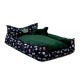 GO GIFT Dog and cat bed L - green - 90x75x16 cm