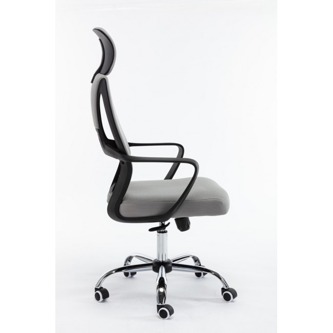 Topeshop FOTEL NIGEL SZARY office/computer chair Padded seat Mesh backrest