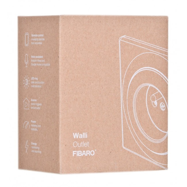 Fibaro Walli socket-outlet Type E White