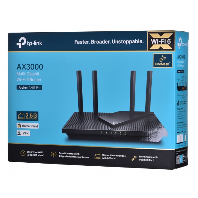 TP-Link Archer AX3000 Multi-Gigabit Wi-Fi 6 Router with 2.5G Port