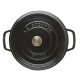 Staub Round Cast Iron Casserole - 3.8 ltr, Black Staub Round Cast Iron Casserole - 3.8 ltr, Black