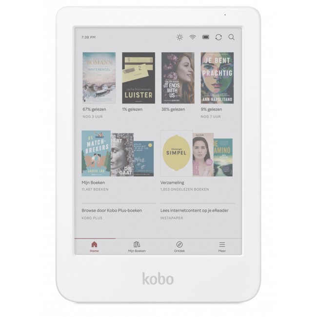 Kobo Clara Colour e-book reader Touchscreen 16 GB Wi-Fi White Kobo Clara Colour e-book reader Touchscreen 16 GB Wi-Fi White