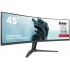 iiyama G-MASTER Immerse yourself in the game with the curved 45 Dual QHD Red Eagle Gaming Display