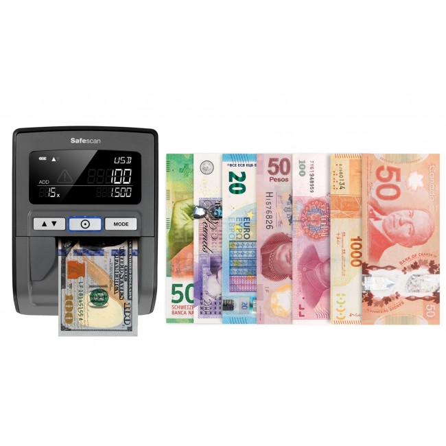 Safescan 185-S counterfeit bill detector Black Safescan 185-S counterfeit bill detector Black