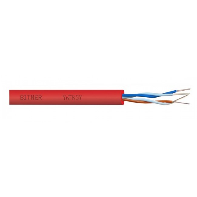 FIRE ALARM CABLE BITNER YnTKSY 2x2x0,8 - 100m FIRE ALARM CABLE BITNER YnTKSY 2x2x0,8 - 100m