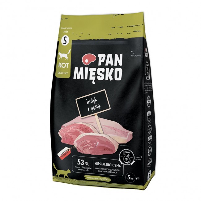 PAN MIĘSKO Turkey with Goose Small - dry cat food - 5 kg PAN MIĘSKO Turkey with Goose Small - dry cat food - 5 kg