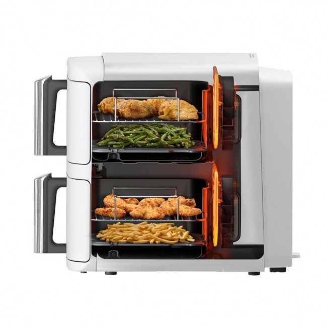 SharkNinja SL400EUWH fryer Double 9.5 L Stand-alone 2470 W Hot air fryer White