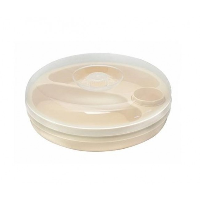 Plate keeping warm with a lid Plate keeping warm with a lid