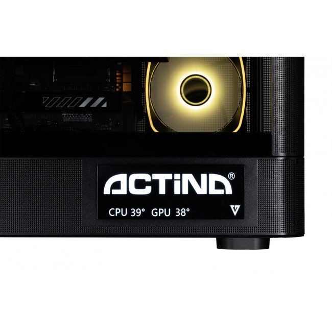 Actina 5901443440246 PC AMD Ryzen 9 9900X3D 32 GB DDR5-SDRAM 1 TB SSD NVIDIA GeForce RTX 5070 Ti Windows 11 Home Midi Tower Black