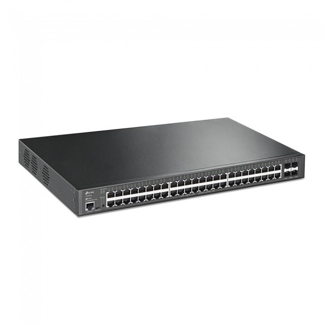 TP-Link Omada 48-Port Gigabit and 4-Port 10GE SFP+ L2+ Managed Switch with 48-Port PoE+ TP-Link Omada 48-Port Gigabit and 4-Port 10GE SFP+ L2+ Managed Switch with 48-Port PoE+