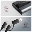 Axagon EEM2-SD2 USB-C 10Gbps - M.2 NVMe & SATA SSD DISPLAY box