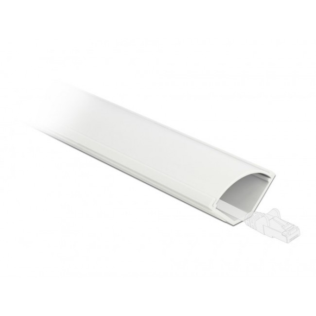 DeLOCK Corner Duct self-adhesive 56 x 32 mm - length 1 m white