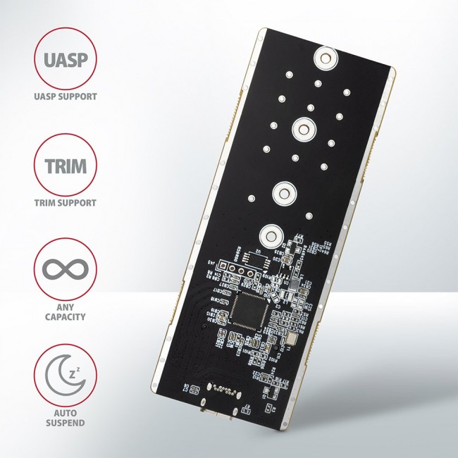 Axagon EEM2-GTR SuperSpeed+ USB-C - NVMe M.2 THIN RIB box