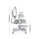 Junior 4.6 Grey swivel chair