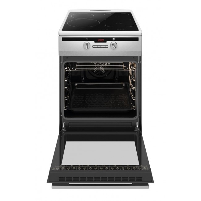 Amica 57IE3.325HTaD(Xx) PIZZA Freestanding induction cooker Black, Stainless steel