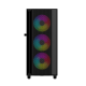 Gembird Fornax 4000 ARGB gaming ATX computer case, Midi Tower, backlight, Black