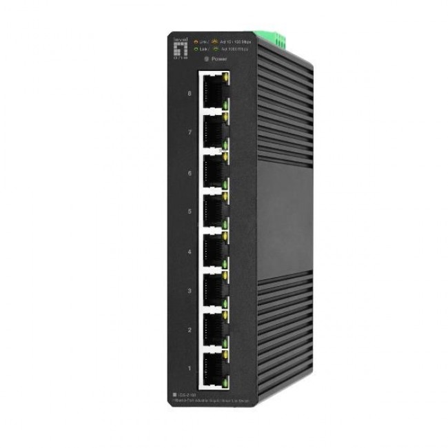 LevelOne Hilbert 8-Port Industrial Gigabit Smart Lite Switch