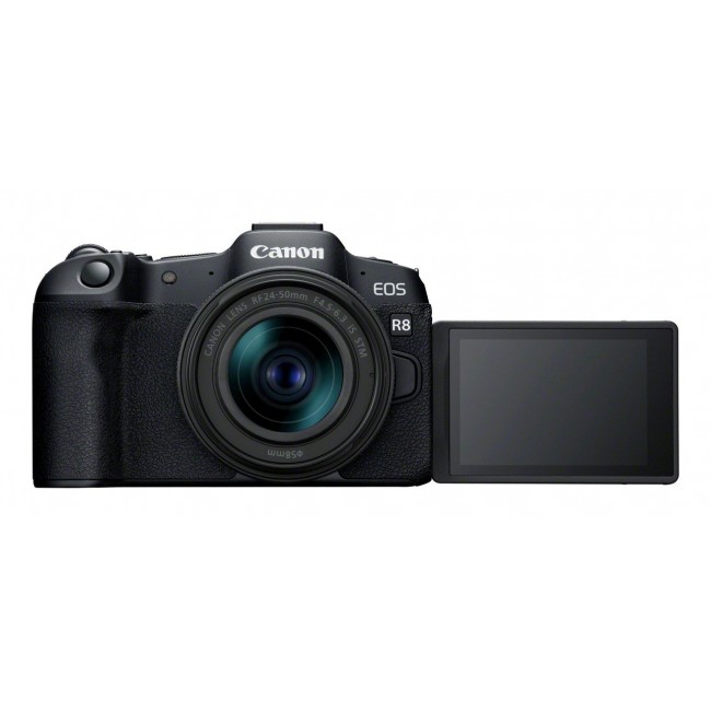 Canon EOS R8 + RF 24-50mm F4.5-6.3 IS STM Kit MILC 24.2 MP CMOS 6000 x 4000 pixels Black