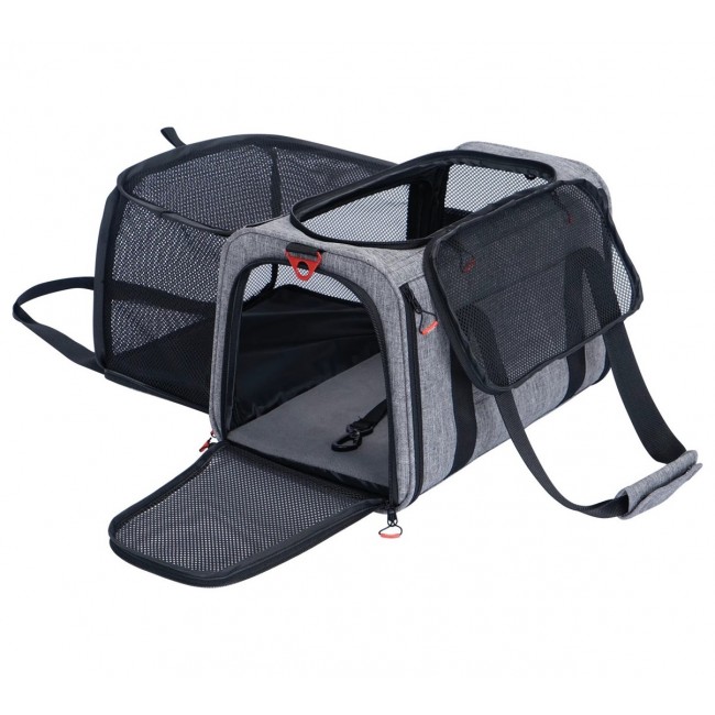 ZOLUX NOMAD M dog and cat carrier with extra space, 44 28 28 cm