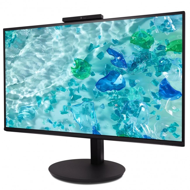 Acer Vero CB242YD6bmiprcx, 23.8'' FHD (1920x1080) IPS, ZeroFrame, 120Hz, 1ms(VRB), 250nits, VGA, HDMI, DP, Speakers, Audio In/Out, Adj.WebCam 5M/Mic array, AdaptiveSync, Energy Efficiency Class B, TCO Black, 3Y