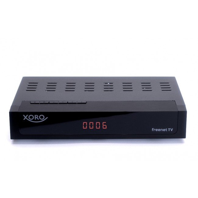 Xoro HRT 8770 Twin Cable, Ethernet (RJ-45), Satellite 4K Ultra HD Black
