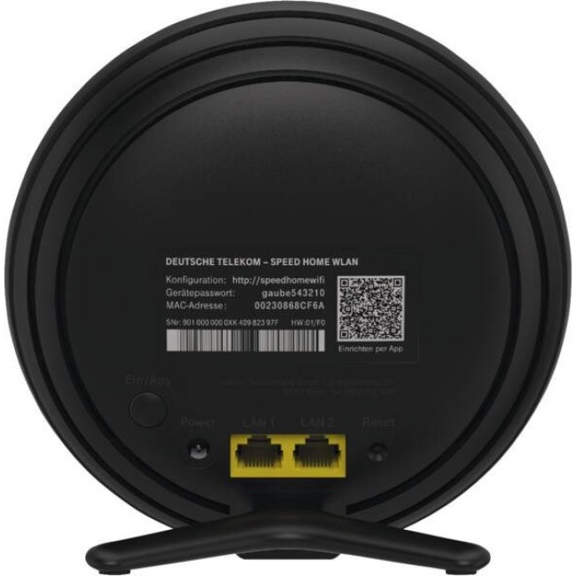 Telekom 40824613 wireless router Ethernet Dual-band (2.4 GHz / 5 GHz) Black