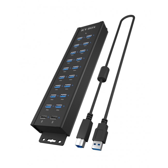 ICY BOX IB-HUB1720-U3 USB 3.2 Gen 1 (3.1 Gen 1) Type-B Black ICY BOX IB-HUB1720-U3 USB 3.2 Gen 1 (3.1 Gen 1) Type-B Black
