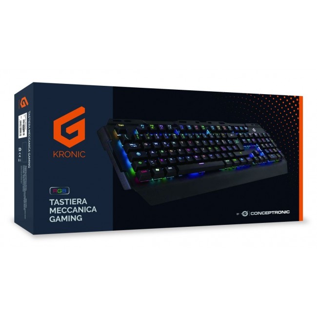 Conceptronic KRONIC Mechanical Gaming Keyboard, RGB, Italian layout