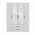 Topeshop ROMANA 160 BIEL bedroom wardrobe/closet 11 shelves 4 door(s) White