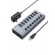GRAUGEAR G-HUB71-A interface hub USB 3.2 Gen 1 (3.1 Gen 1) Type-A 5000 Mbit/s
