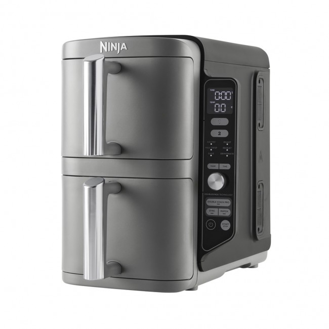 Ninja SL400EU fryer Double 9.5 L 2470 W Hot air fryer Black, Grey Ninja SL400EU fryer Double 9.5 L 2470 W Hot air fryer Black, Grey
