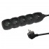 Esperanza ELK208K Power strip 5GN/3M Black