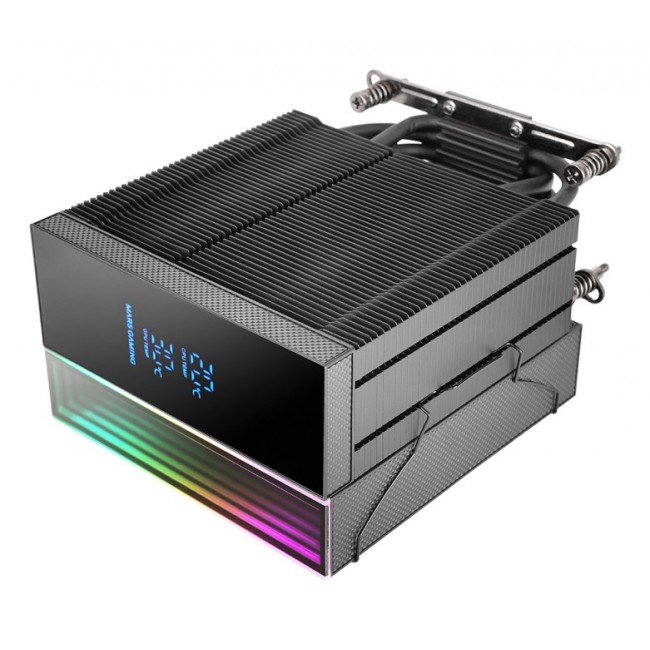 Mars Gaming MCPU-LCD Processor Air cooler 12 cm Black 1 pc(s)