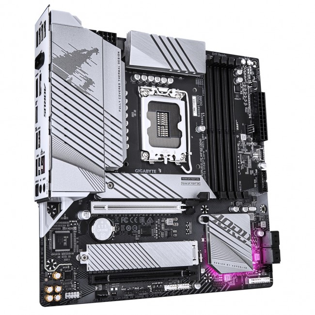 GIGABYTE B760M AORUS ELITE WIFI6E GEN5 Motherboard - Supports 14th Gen. Intel Core CPUs, 12+1+1 phases VRM, up to 5600MHz DDR5, 2xPCIe 4.0 M.2, Wi-Fi 6E, 2.5 GbE LAN, USB 3.2 Gen 2x2 GIGABYTE B760M AORUS ELITE WIFI6E GEN5 Motherboard - Supports 14th Gen. Intel Core CPUs, 12+1+1 phases VRM, up to 5600MHz DDR5, 2xPCIe 4.0 M.2, Wi-Fi 6E, 2.5 GbE LAN, USB 3.2 Gen 2x2