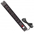 Maclean MCE11 power extension 1.5 m 8 AC outlet(s) Indoor Black